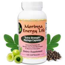 Load image into Gallery viewer, Moringa Capsules 120 Extra Strength - Superfood Booster - Moringa Energy Life
