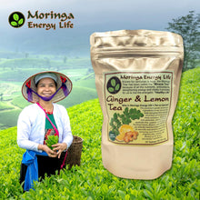 Load image into Gallery viewer, Moringa Ginger Lemon Tea Bags (28 teas) - Moringa Energy Life
