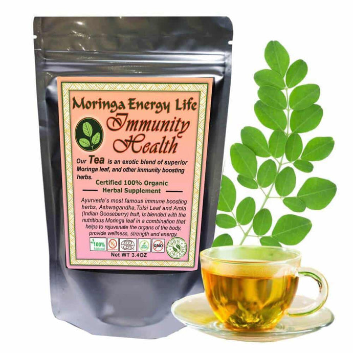 Moringa Immunity Health Tea Loose Leaf 3.4 oz - Moringa Energy Life