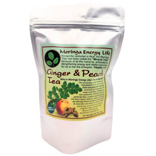 Load image into Gallery viewer, Moringa Peach Ginger Tea Bags, 28 herbal teas - Moringa Energy Life
