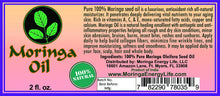 Load image into Gallery viewer, Moringa Seed Oil 100% Pure, Cold - Pressed 2oz Food Grade - Moringa Energy Life
