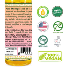 Load image into Gallery viewer, Moringa Seed Oil, 100% Pure, Cold - Pressed 3.4oz Food Grade - Moringa Energy Life
