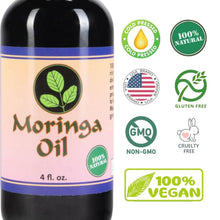 Load image into Gallery viewer, Moringa Seed Oil, 100% Pure Moringa Oil 4 oz. - Moringa Energy Life
