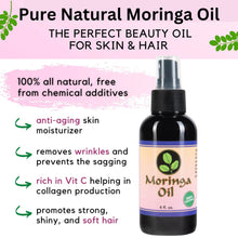 Load image into Gallery viewer, Moringa Seed Oil, 100% Pure Moringa Oil 4 oz. - Moringa Energy Life
