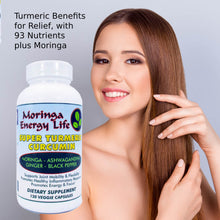 Load image into Gallery viewer, Super Turmeric Curcumin Capsules (120) - Moringa Energy Life
